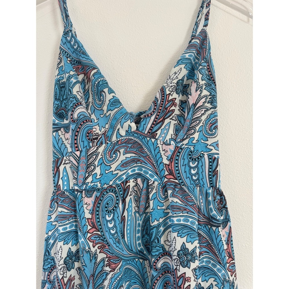 Cupshe | Rushing Waves Blue Paisley Maxi Dress Summer Resort Vacation - Picture 3 of 5